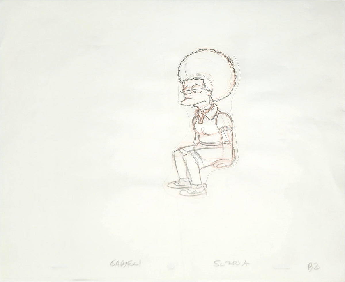 Simpsons Drawing Animation Production Cel : Bouvier - 3909