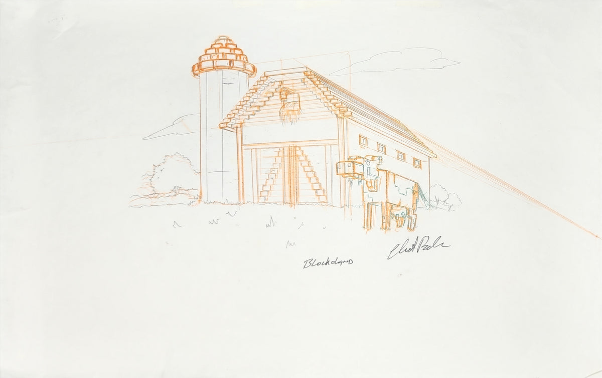 Simpsons Animation Production Cel Background Drawing - 3935