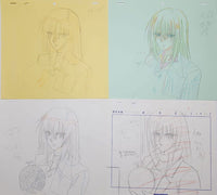Load image into Gallery viewer, Spiral Bonds of Reasoning Animation Production Cel Drawing: 6 Sheets - 4126
