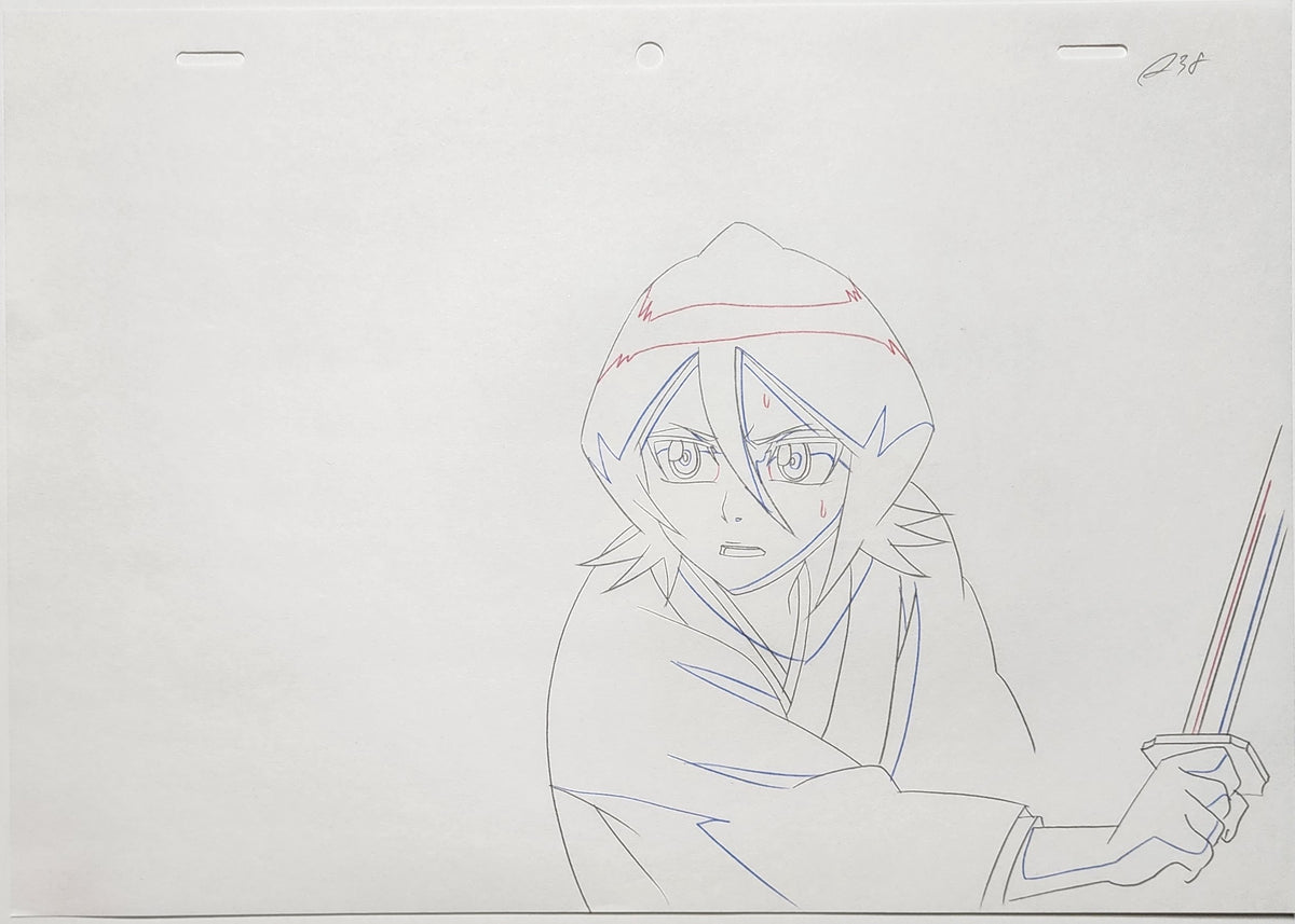 Bleach Animation Production Cel Drawing Douga Genga: Rukia - 4233