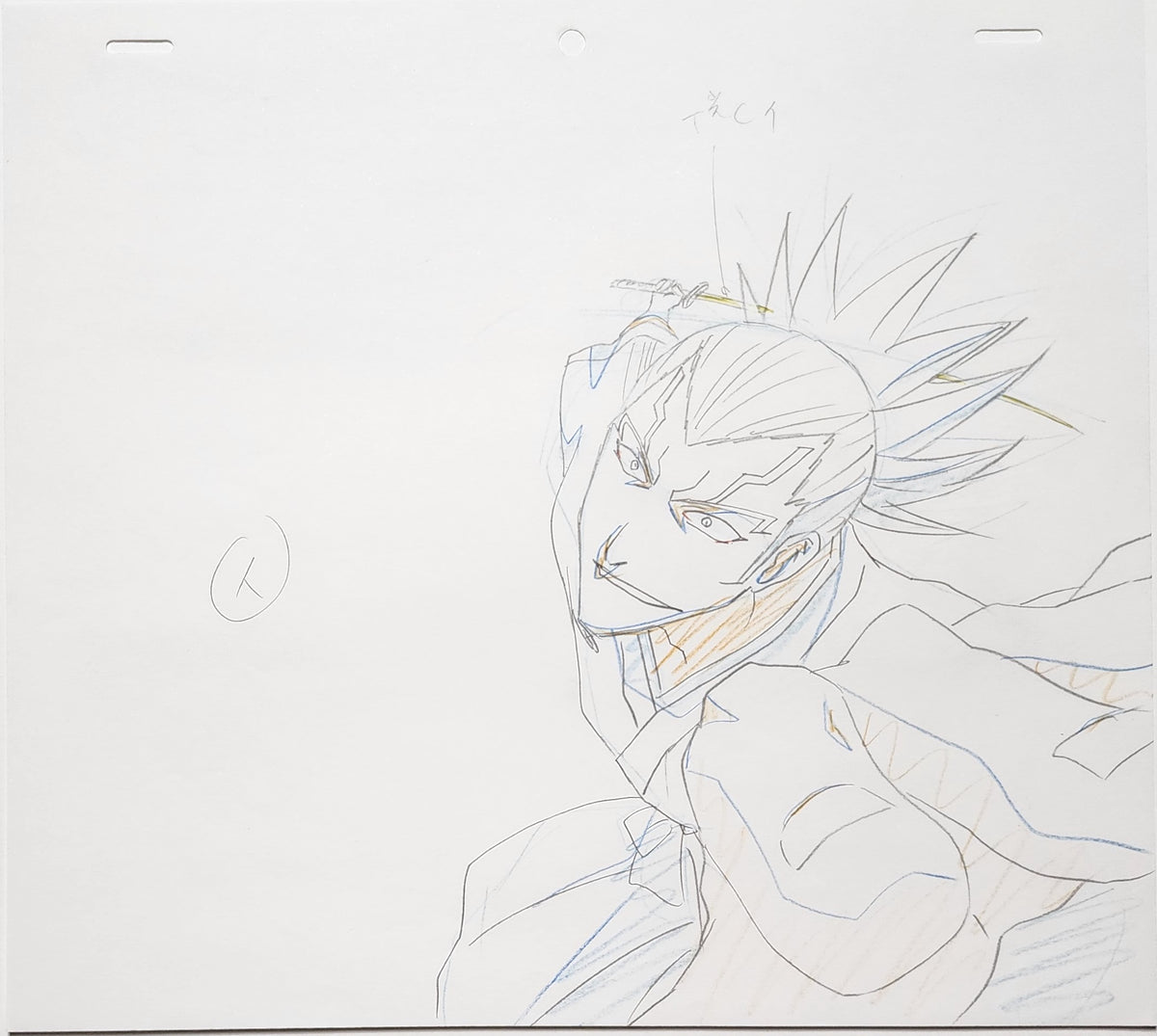 Bleach Animation Production Cel Drawing Douga Genga: Renji - 4238