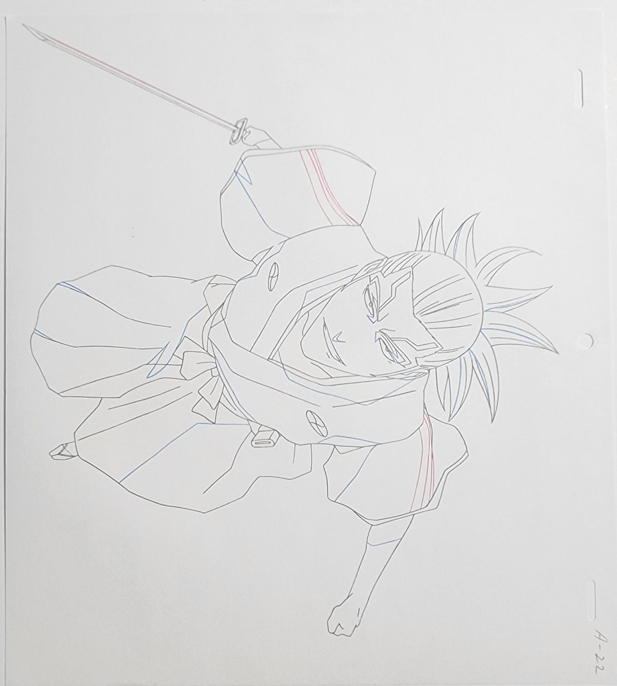 Bleach Animation Production Cel Drawing Douga Genga: Renji - 4243
