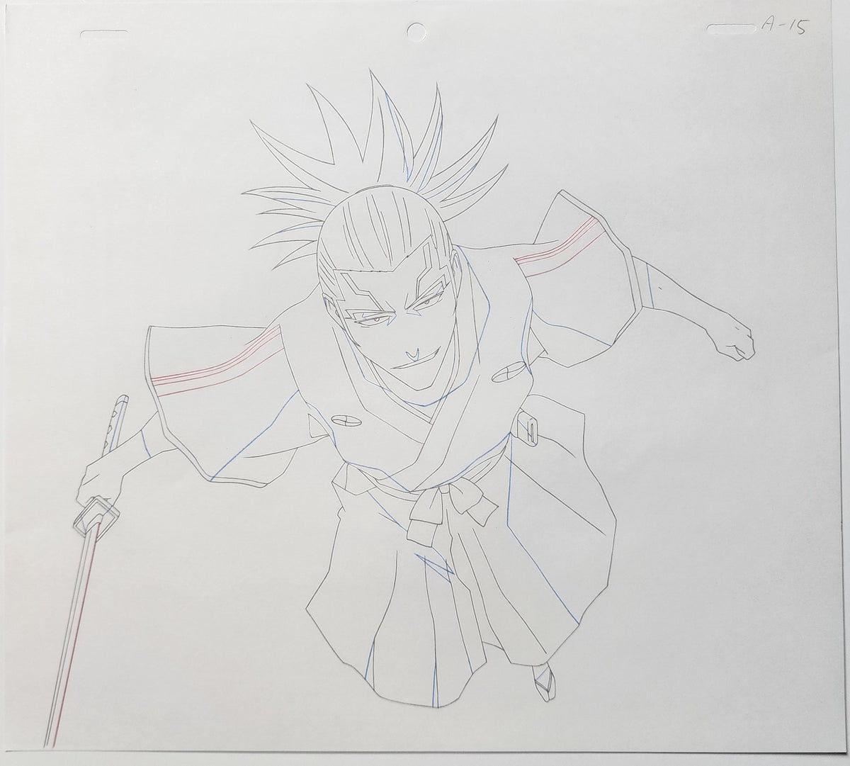 Bleach Animation Production Cel Drawing Douga Genga: Renji - 4245