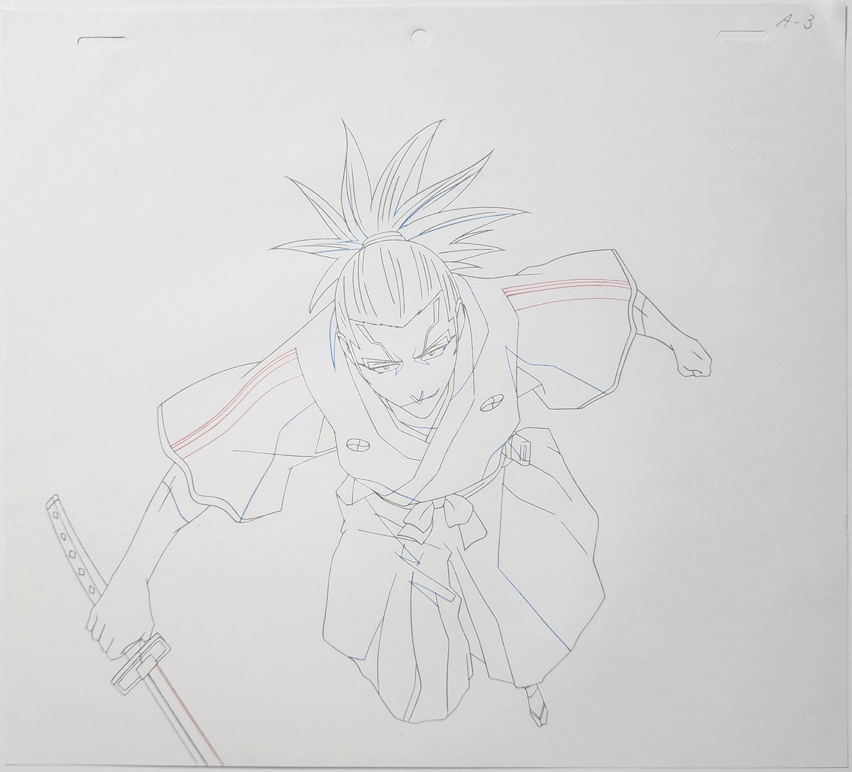 Bleach Animation Production Cel Drawing Douga Genga: Renji - 4246