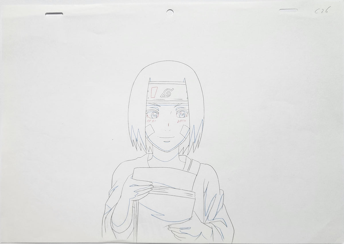 Naruto Animation Production Cel Drawing Douga: Rin - 4282
