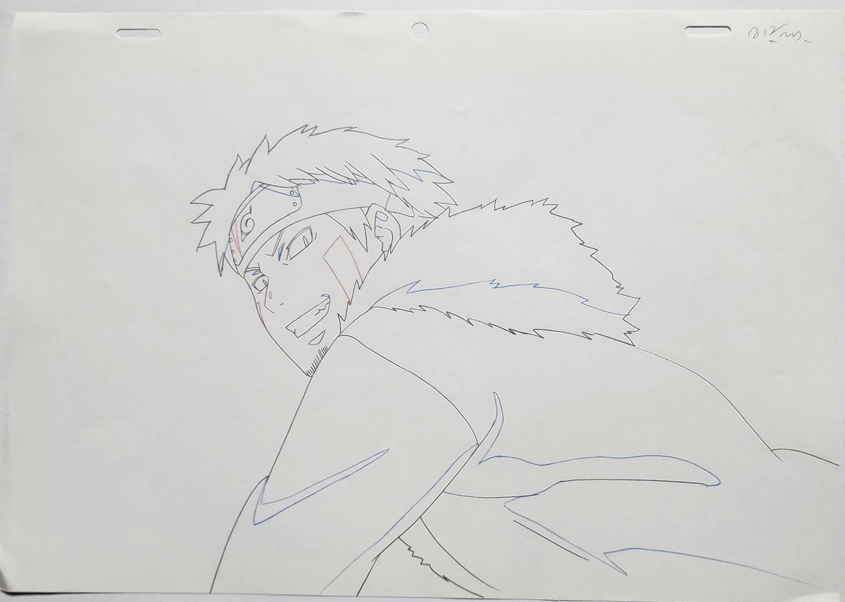 Naruto Drawing Animation Production Cel Douga: Kiba - 4344