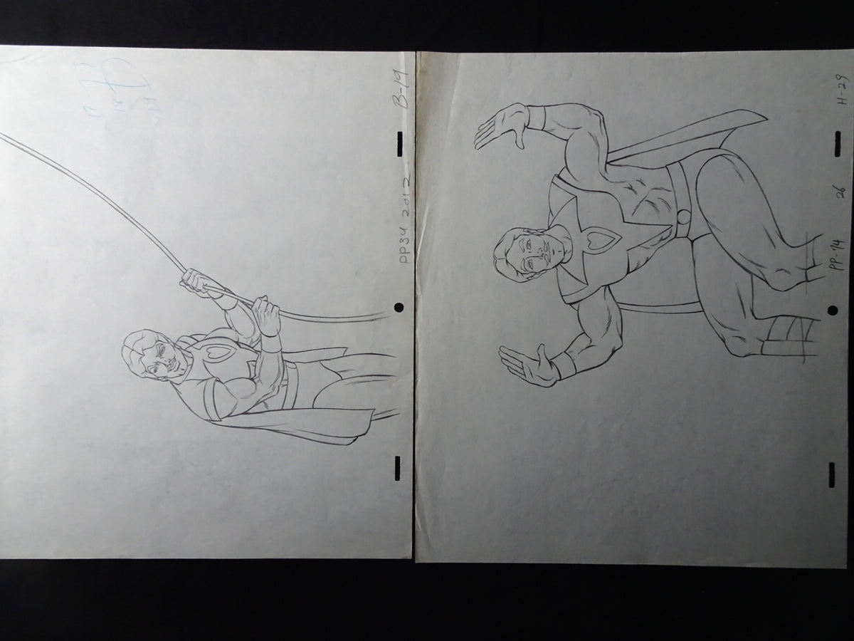 2 Pack She-Ra Princess of Power Production Drawing Lot: Bow - 725