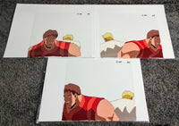 Load image into Gallery viewer, 3 Pack Street Fighter Animation Production Cel: 890
